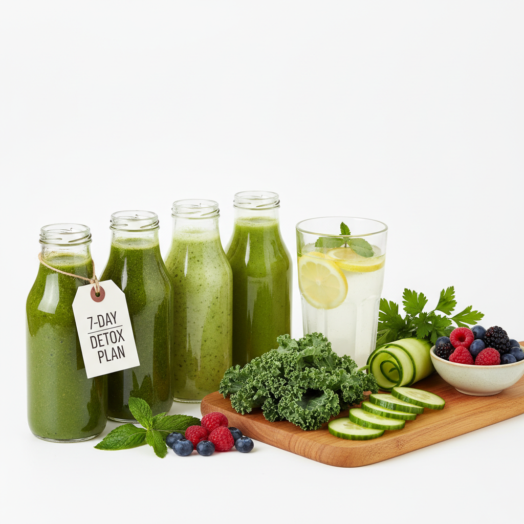 Plan Detox 7 Días con batidos verdes y alimentos depurativos